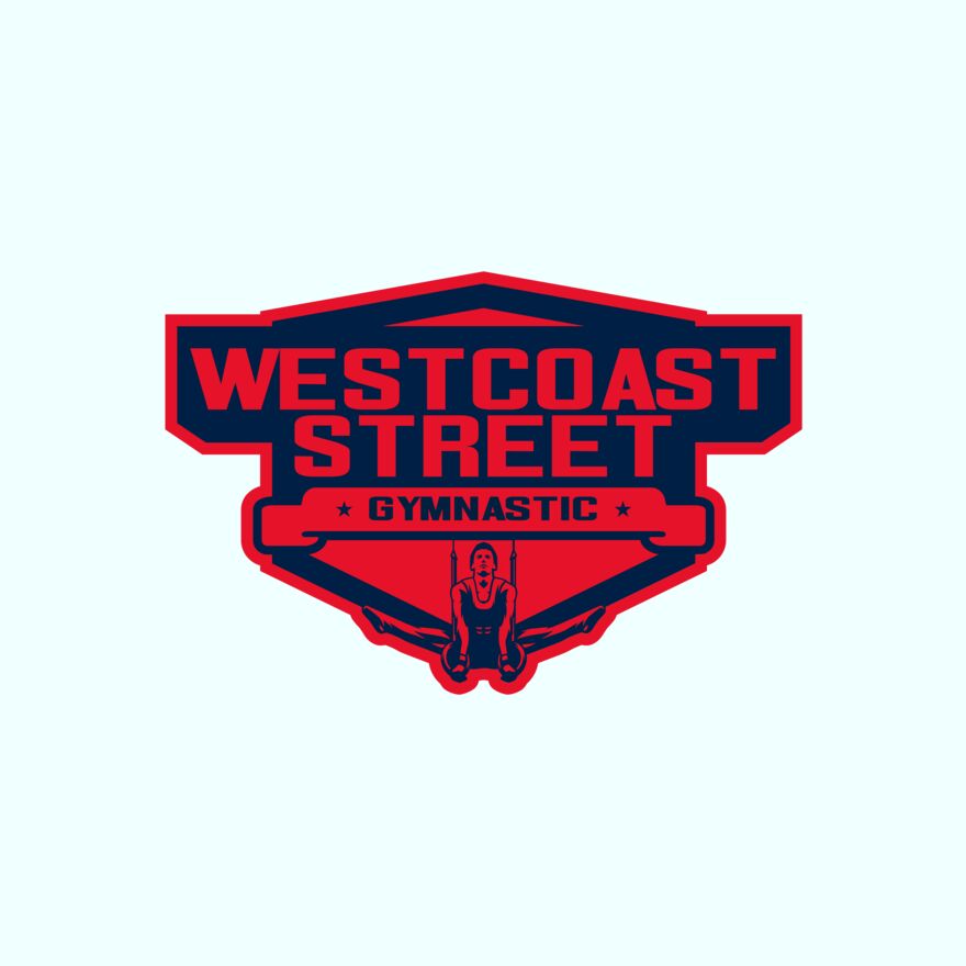 West Coast Street Gymnastic logo template Thumbnail