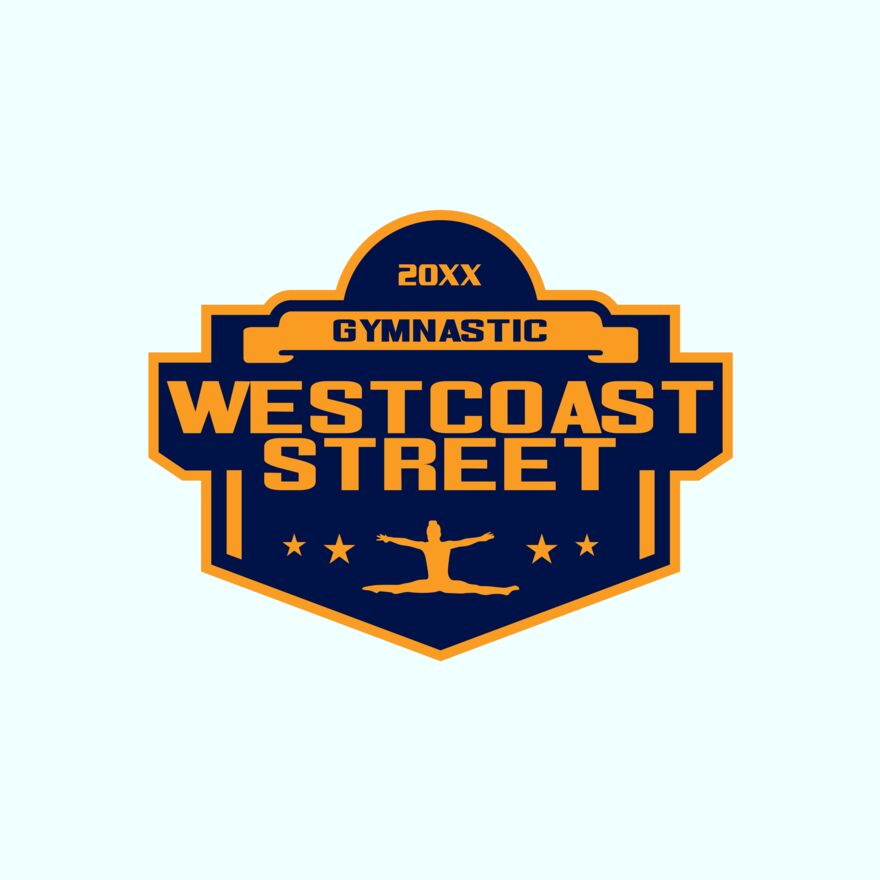 West Coast Street Gymnastic logo template 02 Thumbnail