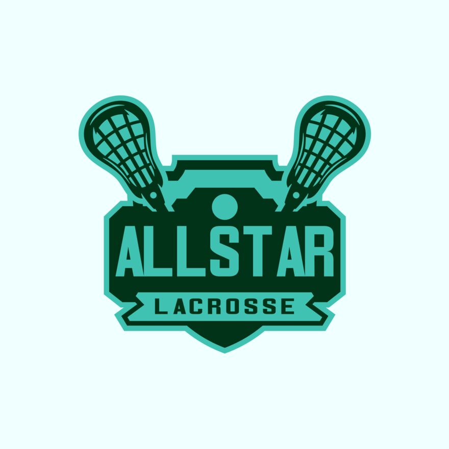 All stars Lacrosse Logo Template Thumbnail