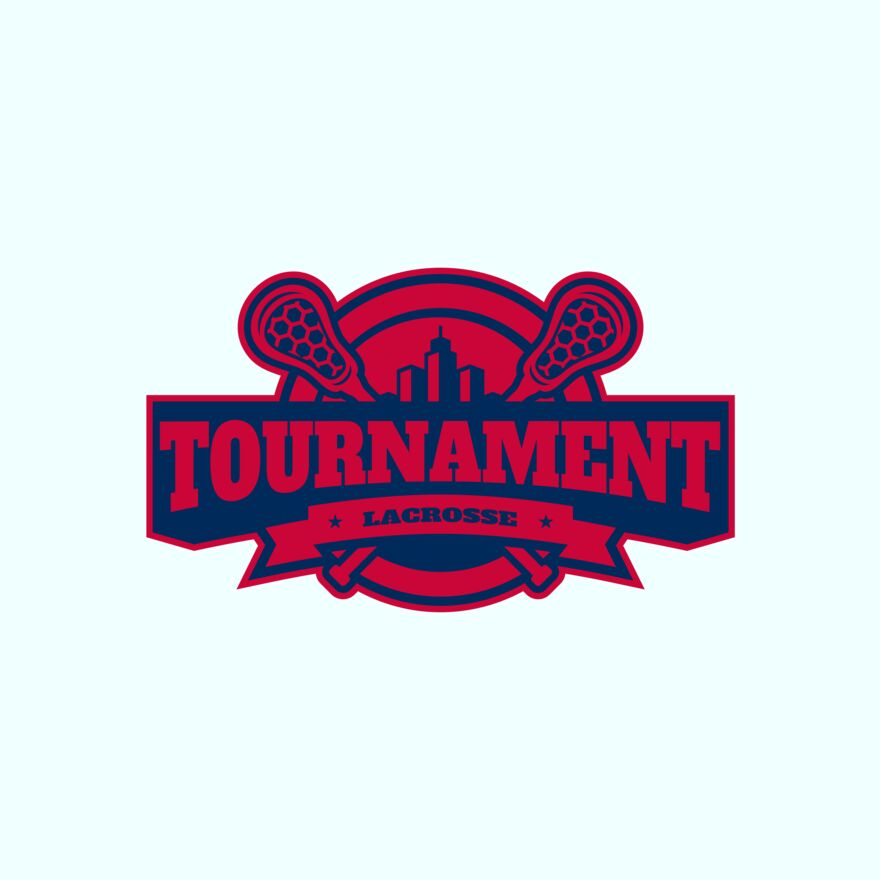 Tournament Lacrosse Logo Template Thumbnail