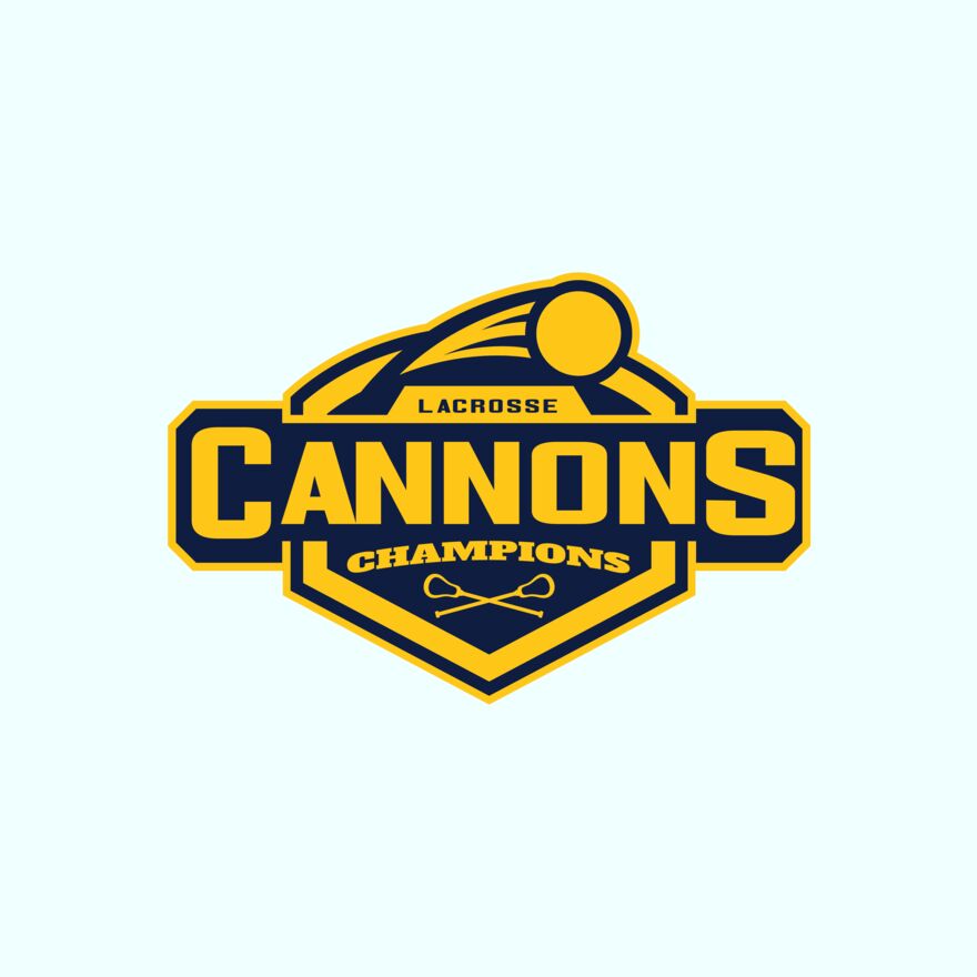 Cannons Champions Lacrosse Logo Template Thumbnail
