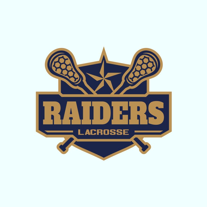 Raiders Lacrosse Logo Template Thumbnail
