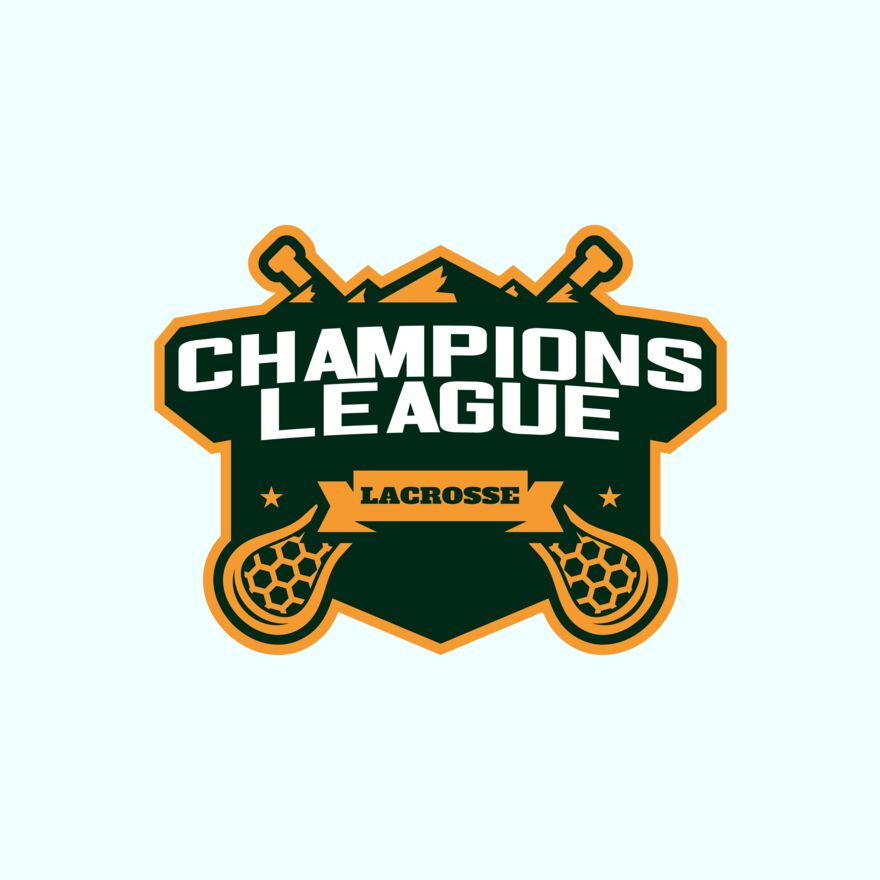 Champions League Lacrosse Logo Template Thumbnail