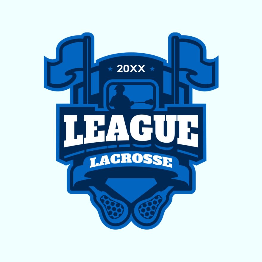 League Lacrosse Logo Template Thumbnail