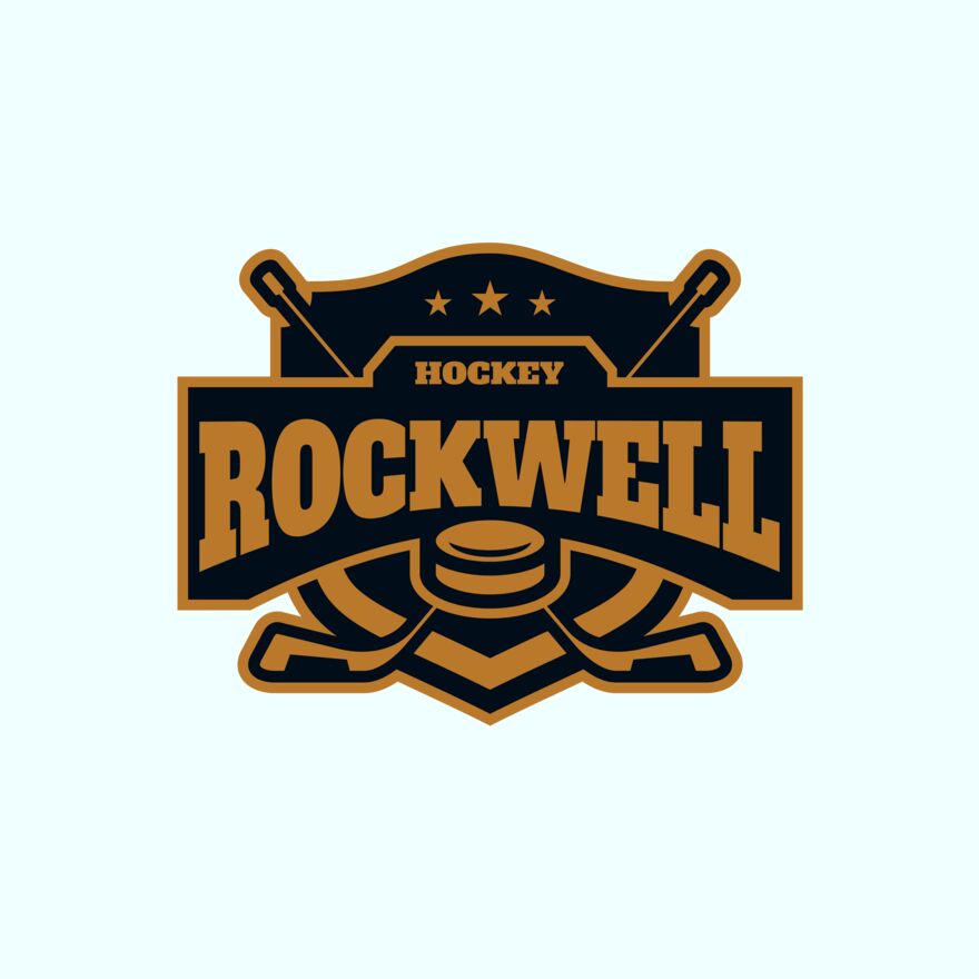 Rockwell Hockey logo template Thumbnail