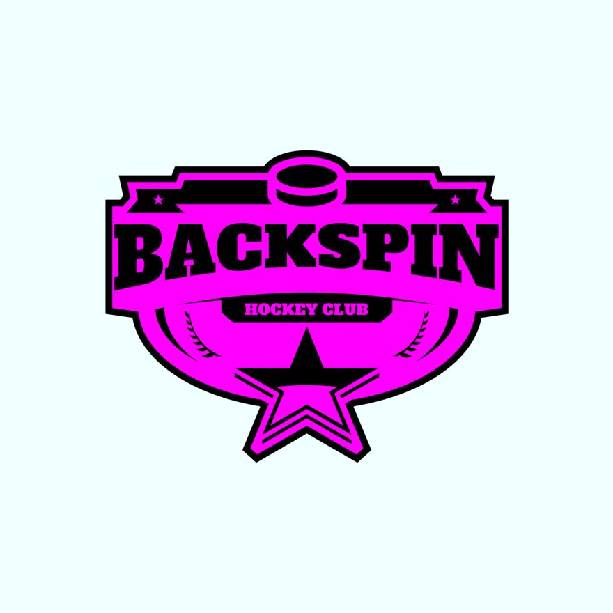Backspin Hockey Club logo template Thumbnail
