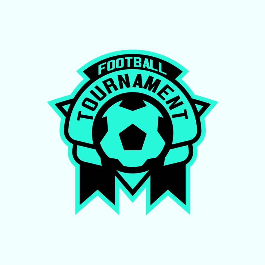 Tournament Football logo template Thumbnail
