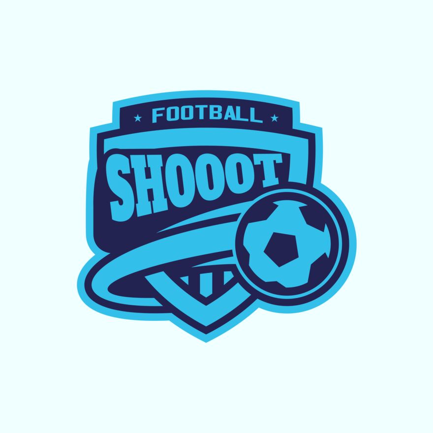 Shoot Football logo template Thumbnail
