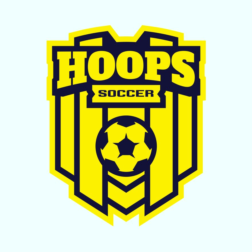 Hoops Soccer logo template Thumbnail
