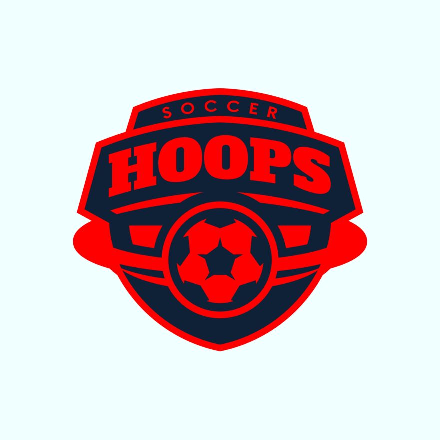 Hoops Soccer logo template 02 Thumbnail