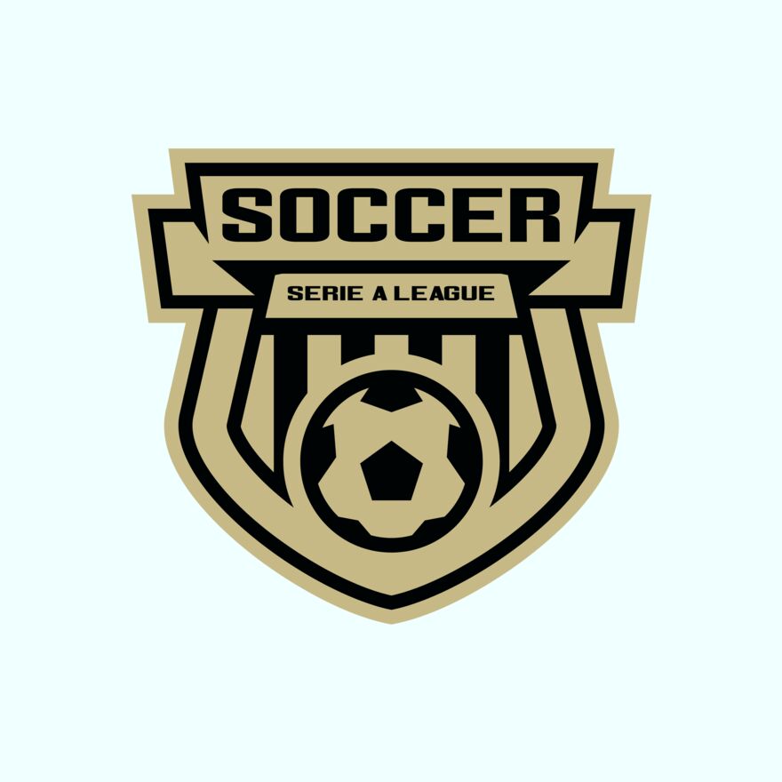 Serie a league soccer logo template Thumbnail