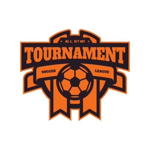 Tournament Soccer league logo template Thumbnail
