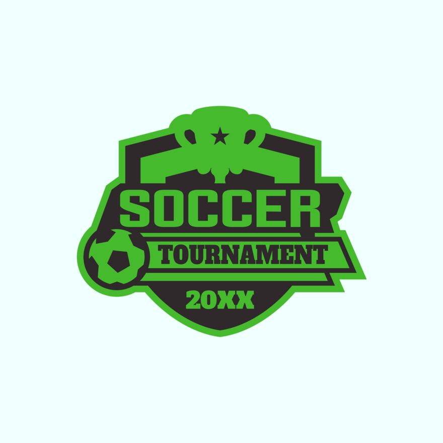 Soccer Tournament logo template 02 Thumbnail