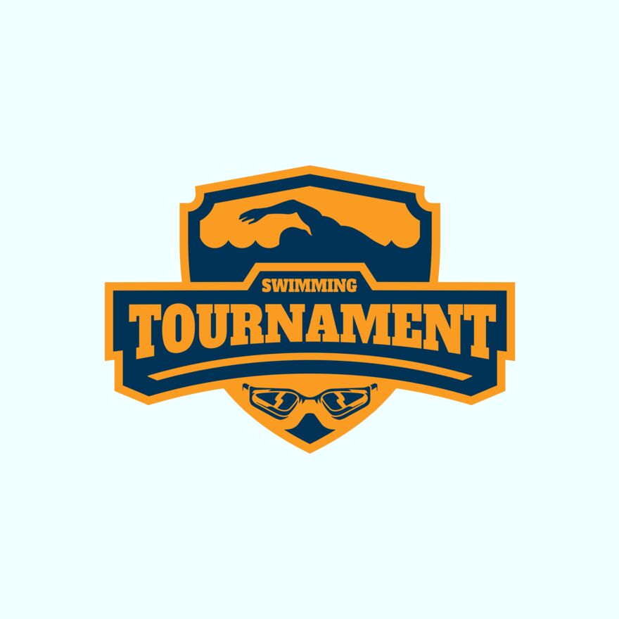 Swimming Tournament logo template 02 Thumbnail