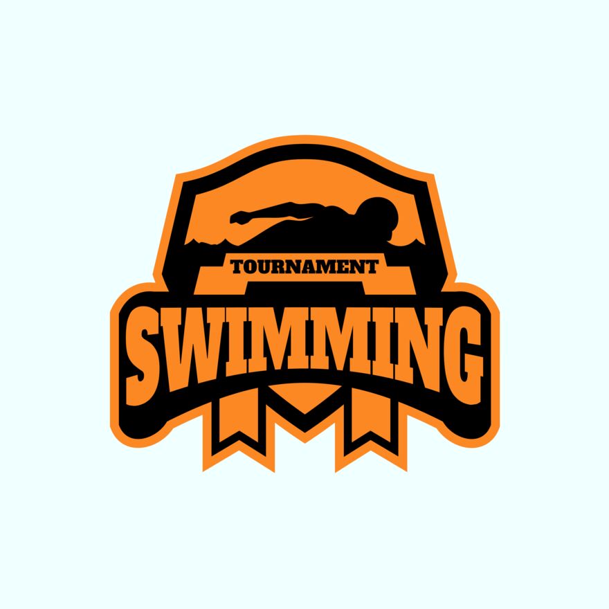 Swimming Tournament logo template 03 Thumbnail
