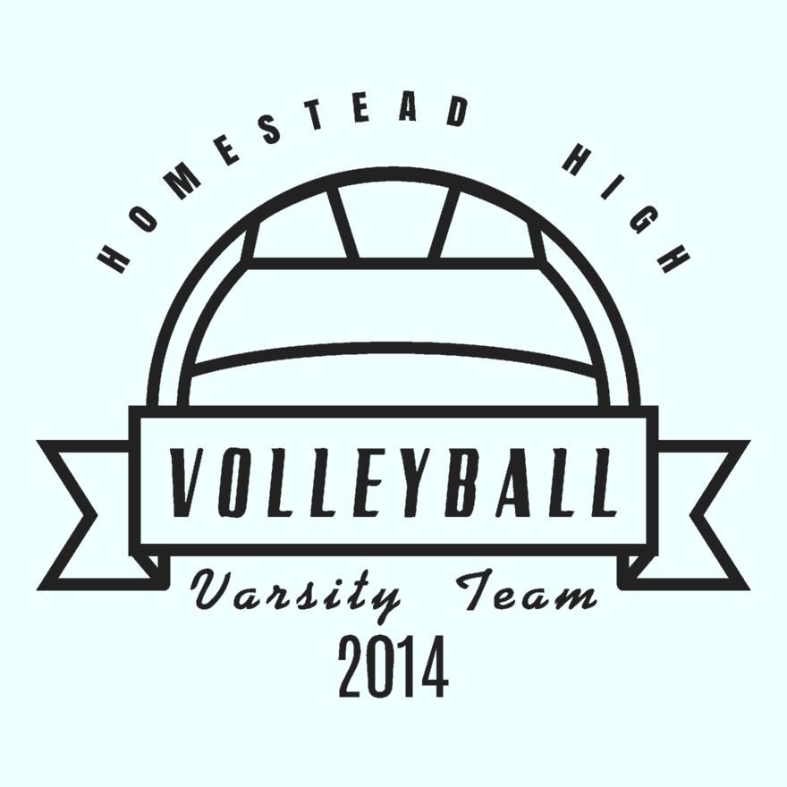 Volleyball Template DNT001 BW Thumbnail