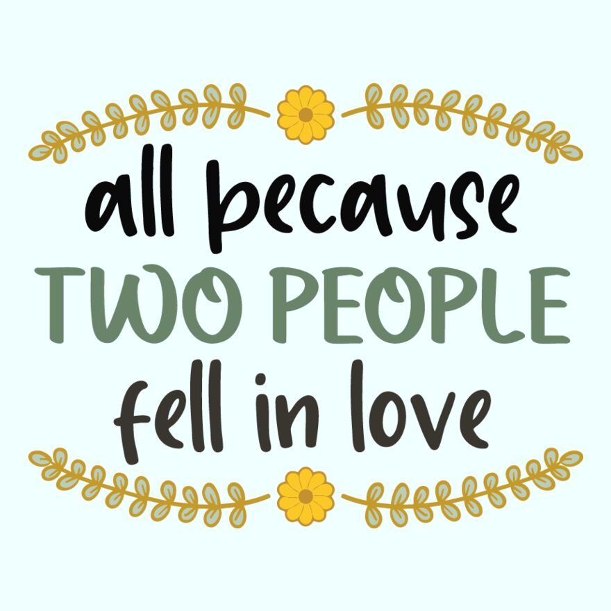 ALL BECAUSE TWO PEOPLE FELL IN LOVE Thumbnail