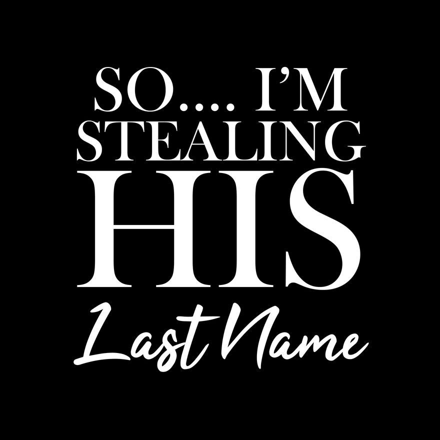 I'M STEALING HIS LAST NAME Thumbnail