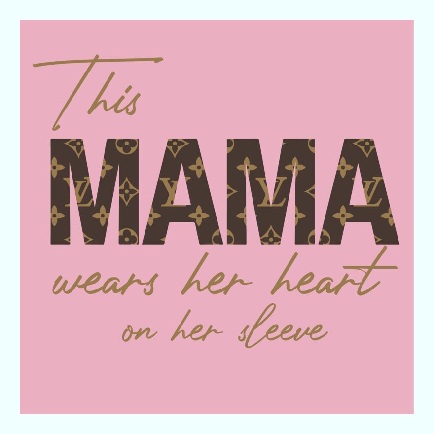 THIS MAMA WEARS HER HEART ON HER SLEEVE Thumbnail