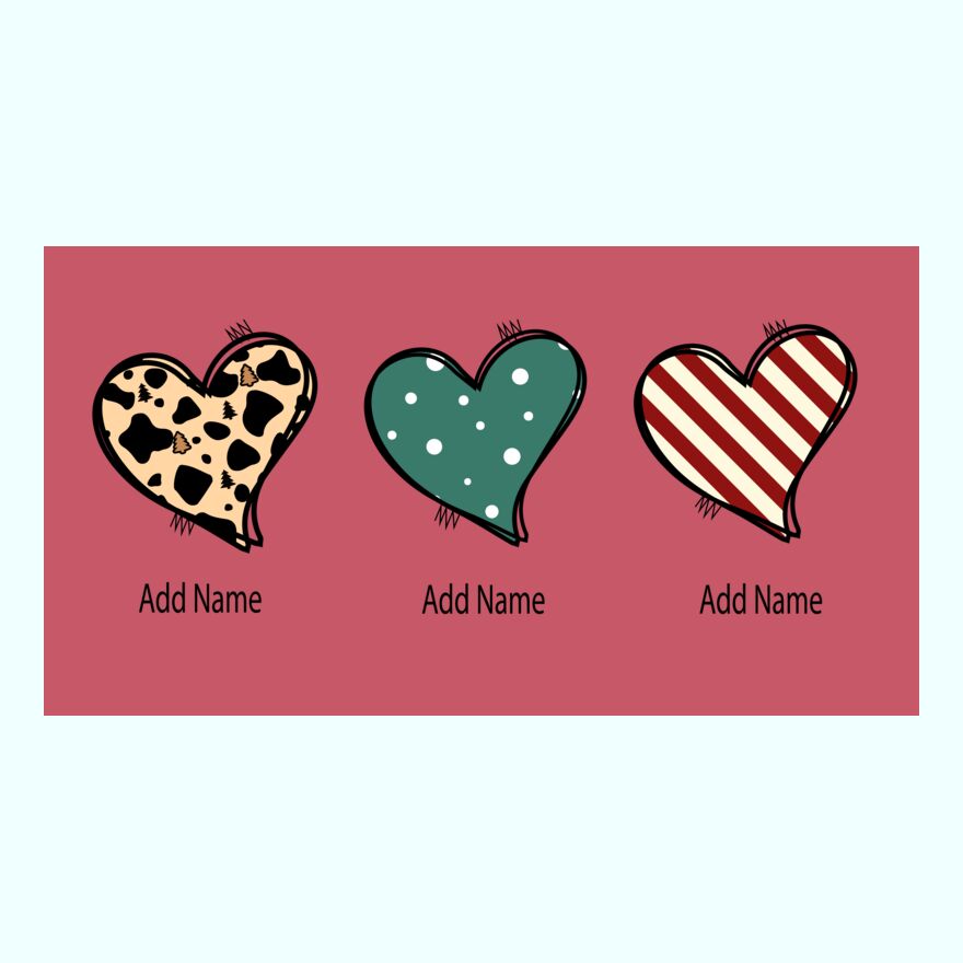 3 HEARTS (add 3 names) Thumbnail