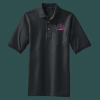 Heavyweight Cotton Pique Polo with Pocket Thumbnail