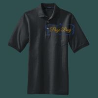 Heavyweight Cotton Pique Polo with Pocket Thumbnail