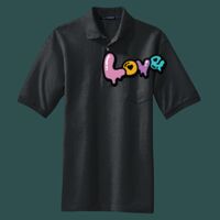Heavyweight Cotton Pique Polo with Pocket Thumbnail