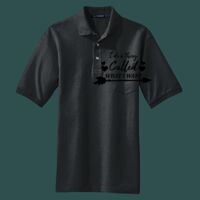 Heavyweight Cotton Pique Polo with Pocket Thumbnail