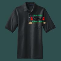 Heavyweight Cotton Pique Polo with Pocket Thumbnail