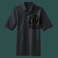 Heavyweight Cotton Pique Polo with Pocket Thumbnail