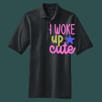 Heavyweight Cotton Pique Polo with Pocket Thumbnail