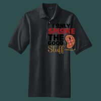 Heavyweight Cotton Pique Polo with Pocket Thumbnail