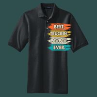 Heavyweight Cotton Pique Polo with Pocket Thumbnail