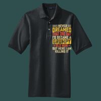 Heavyweight Cotton Pique Polo with Pocket Thumbnail