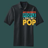 Heavyweight Cotton Pique Polo with Pocket Thumbnail