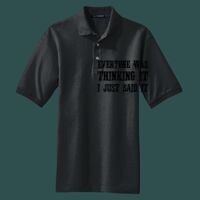 Heavyweight Cotton Pique Polo with Pocket Thumbnail