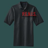 Heavyweight Cotton Pique Polo with Pocket Thumbnail