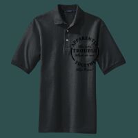 Heavyweight Cotton Pique Polo with Pocket Thumbnail