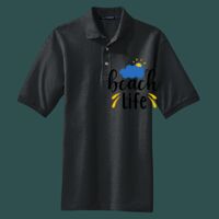 Heavyweight Cotton Pique Polo with Pocket Thumbnail