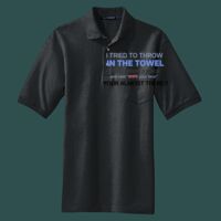 Heavyweight Cotton Pique Polo with Pocket Thumbnail