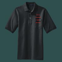 Heavyweight Cotton Pique Polo with Pocket Thumbnail
