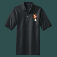 Heavyweight Cotton Pique Polo with Pocket Thumbnail