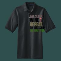 Heavyweight Cotton Pique Polo with Pocket Thumbnail