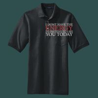 Heavyweight Cotton Pique Polo with Pocket Thumbnail