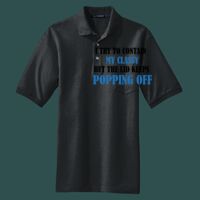 Heavyweight Cotton Pique Polo with Pocket Thumbnail