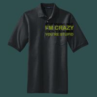 Heavyweight Cotton Pique Polo with Pocket Thumbnail