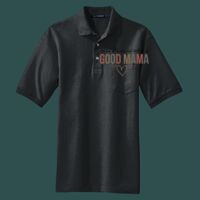 Heavyweight Cotton Pique Polo with Pocket Thumbnail