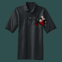 Heavyweight Cotton Pique Polo with Pocket Thumbnail