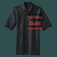 Heavyweight Cotton Pique Polo with Pocket Thumbnail