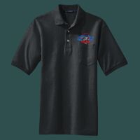 Heavyweight Cotton Pique Polo with Pocket Thumbnail
